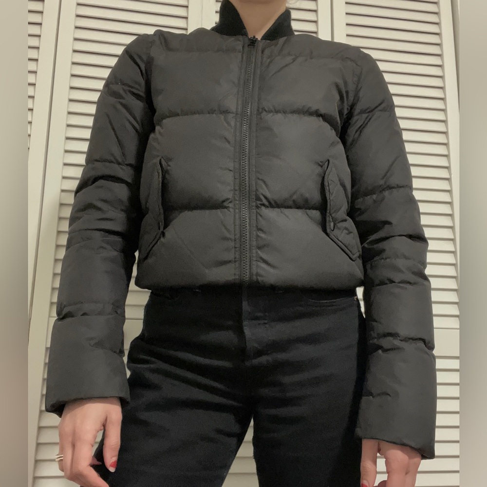 Ines de la Fressange x Uniqlo black puffer jacket size small